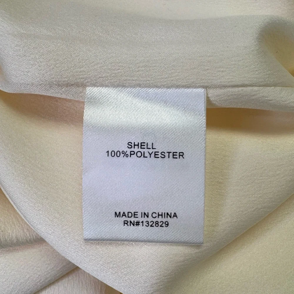 NEW Camila Coelho Reyna Maxi Slip Dress Pearl White Large